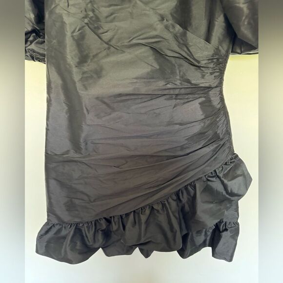NWT Misa Los Angeles Sybil Black Ruched Mini Dress Large - Picture 6 of 10